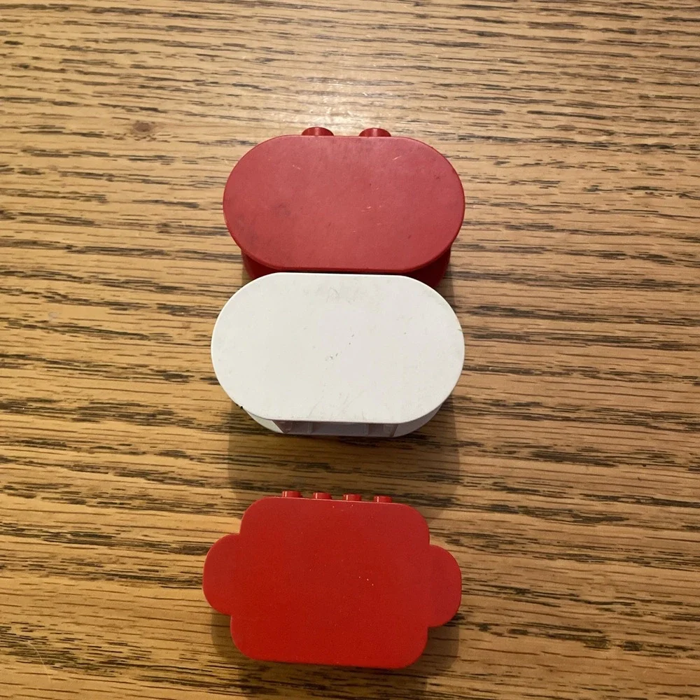 Lego Duplo rounded‎ ends Lot Of 3 Eyes, Face & Clock